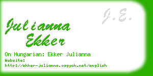 julianna ekker business card